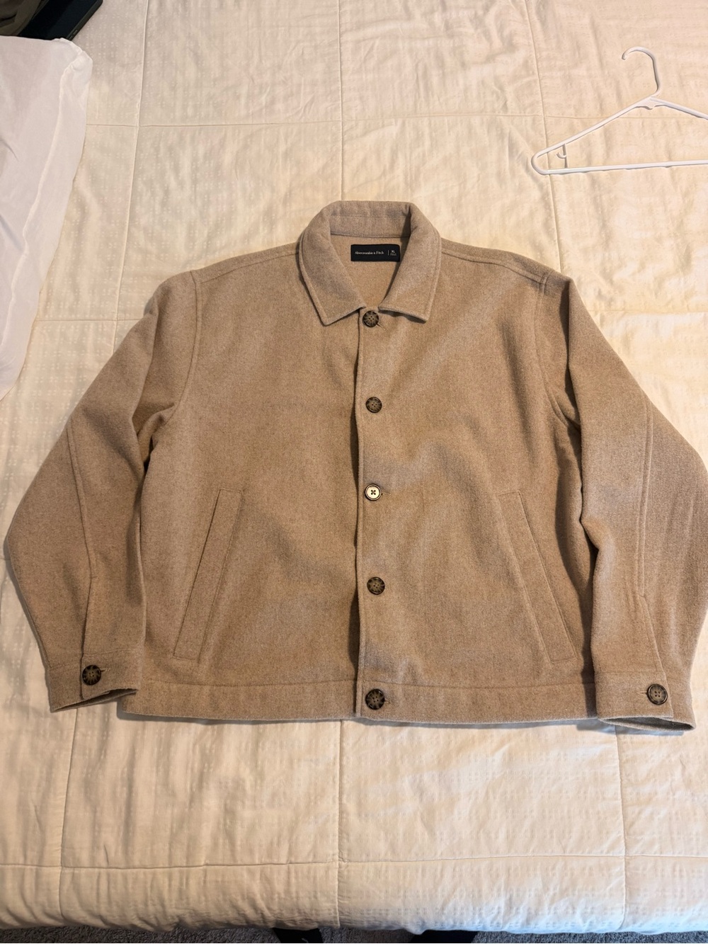 Abercrombie Wool Blend Men's Jacket - Beige